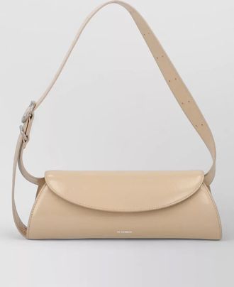 Jil Sander cannolo small leather shoulder bag