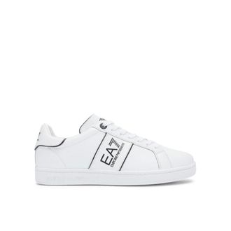 Emporio Armani Sneakers, male, White, Size: 7 US Classic Logo Sneaker