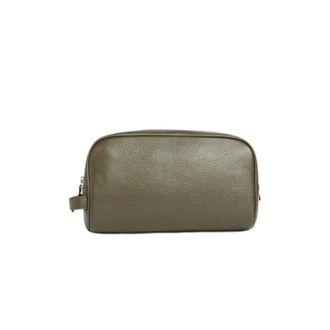 Barbour Brunton toilettas - unisex - Tassen - Groen - Maat: ONE Size Leer