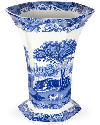 Spode Blue Italian 10.5In Vase