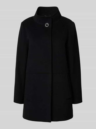 Cinzia Rocca Wollmantel mit Kaschmir-Anteil in Black, Größe 34