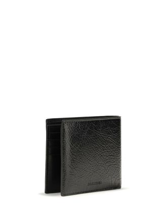 Balenciaga Mens Le City Square Wallet Black Lamb Ovis Aries