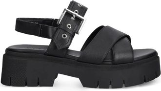 HUGO BOSS Sandalen met gesp - Zwart