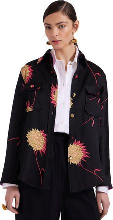La DoubleJ Better Than Your BoyfriendS Jacket Derby Jacquard Black at Nordstrom, Size X-Small