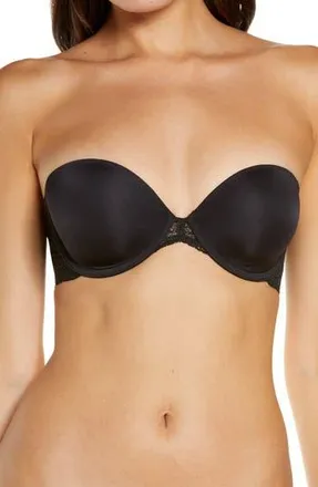 DKNY Modern Lace Convertible Strapless Underwire Bra in Black at Nordstrom Rack, Size 36Dd