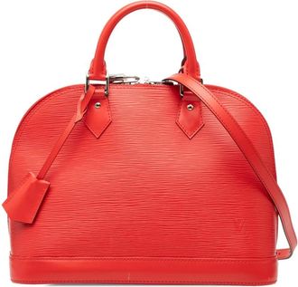 Louis Vuitton Pre-owned Handbags, female, Red, Size: ONE SIZE Pre-owned Top Handle Satchel