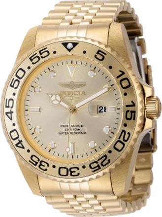 Invicta Pro Diver Quartz Gold Dial Mens Watch 44520