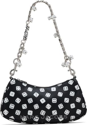 Marc Jacobs The Leather Shoulder Bag in Black/white at Nordstrom
