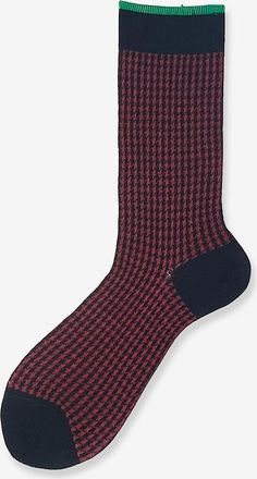Alto Milano Gemusterte Socken aus Baumwolle und Kaschmir Boby