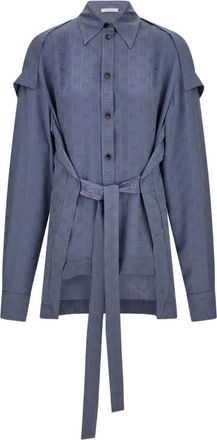 Ferragamo Camicia Ferragamo con monogramma - Blu