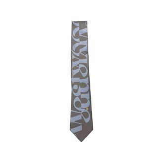 Vivienne Westwood Cravatta con logo all-over - - Accessories - unisex - Grigio - ONE SIZE