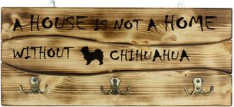 OEM Chihuahua De Pelo Corto I - Percha Con Perro, Expositor De Medallas, Decoraci&oacute;n Del Hogar De Art-dog