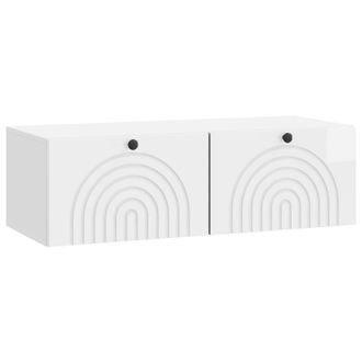 vidaXL Mueble Para Tv De Pared Brillante 98 X 41 X 30 Cm Vidaxl