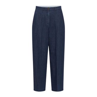 Soaked In Luxury Broeken, Dames, Blauw, XL, Denim, Wijde broeken