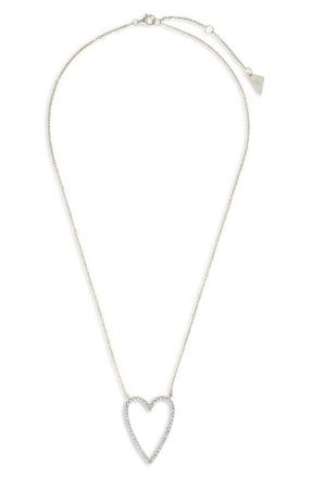 Sterling Forever Margit 14k Gold Plated Sterling Silver Heart Pendant Necklace at Nordstrom
