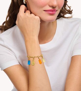 Thomas Sabo Charm in argento sterling 925 placcato oro giallo 18 k con pendente