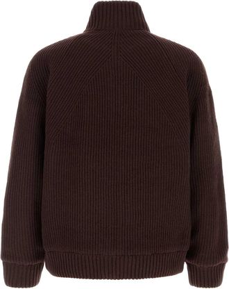 Carhartt Work in Progress Ribbed Knit Jacket - Brown
