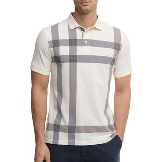 Barbour Blaine Tartan Polo in Whisper White at Nordstrom, Size Xx-Large