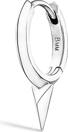 Maria Tash Single Faceted Short Spike Clicker Earring in White Gold at Nordstrom, Size 8 Mm