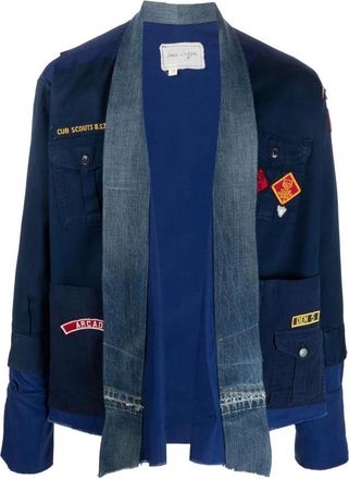 Greg Lauren Light Jackets, male, Blue, XL, Navy Blue Boyscout Jacket