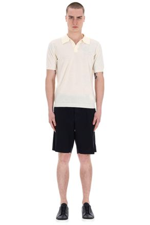 Roberto Collina Light Terry Open Collar Polo