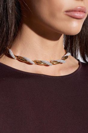 Bottega Veneta Necklace Finished With 18k Gold, Womens, Gold