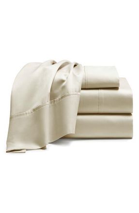 DKNY 700 Thread Count Luxe Egyptian Cotton Sheet Set in Cement at Nordstrom, Size Queen