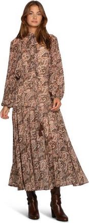 Belle & Bloom Waterfall Printed Maxi Dress in Multi at Nordstrom, Size X-Small Au