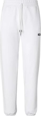 GCDS Cotton Trainingsbroeken - Heren - Sweatpants - Wit - XL - Katoen - Broeken