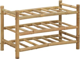 vidaXL Estante De Vino Bamb&uacute; Natural Vidaxl