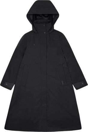 Rains Dames, Mantels, Zwart, Maat: XS Fleece