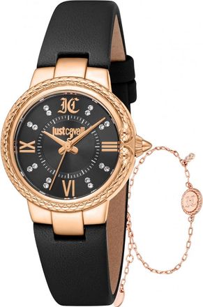 Just Cavalli Womens JC1L378L0025 Ladies Primavera Snake Watch and Bracelet Gift Set - Rose Gold - One Size