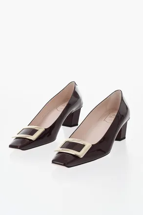 Roger Vivier Patent Leather Pumps BELLE with Front Detail 5cm Roger Vivier