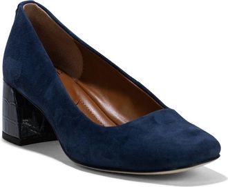 Donald J Pliner Square Toe Pump in Navy at Nordstrom Rack, Size 9.5