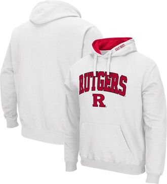 Colosseum Mens Colosseum White Rutgers Scarlet Knights Arch & Logo 3.0 Pullover Hoodie at Nordstrom, Size Xx-Large