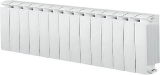 Global Calentador Central Klass 350 Blanco De 14 Elementos De Aluminio Fundido, 1190w