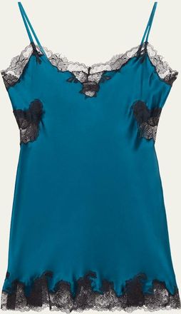Natori Lolita Lace-Trim Open-Back Chemise