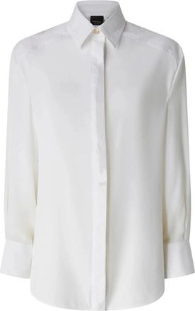 Pinko Cassata Shirt - Dames - Overhemden - Wit - S - Katoen - Overhemden