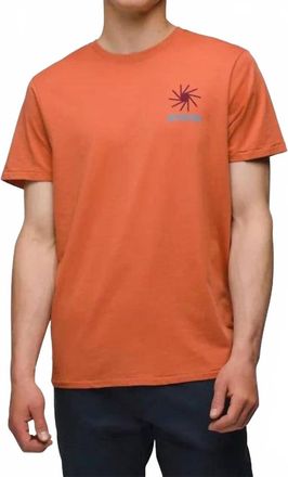 Prana Everyday Slogan Short Sleeve Tee In Terracotta