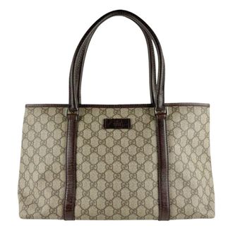 Gucci Brown Gg Supreme Shoulder Bag Tote Bag (Pre-Owned)