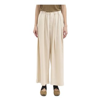 Uma Wang Wide Trousers, female, White, Size: XS Poetic Pants
