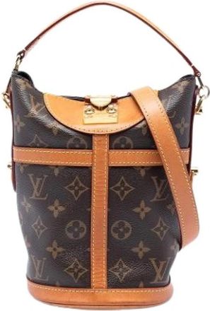 Louis Vuitton Pre-owned Bucket Bag - Dames - Vintage Tas - Bruin - ONE Size - Leer - Vintage