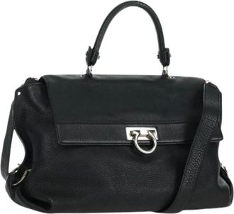Ferragamo Pre-owned Handbags, female, Black, Size: ONE SIZE Pre-owned Hand Bag
