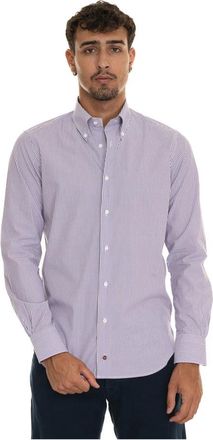 Carrel Casual Overhemd - Heren - Casual Overhemden - Paars - M - Katoen - Overhemden