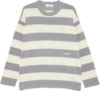 Stone Island Striped Logo Sweater