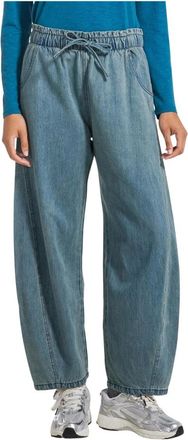 Deha Pantaloni in denim Balloon - - Sport - Donna - Blu - S