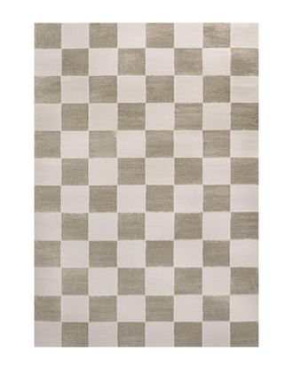 Jonathan Y Designs Jonathan Y Thea Modern Geometric Checkerboard High-Low Area Rug