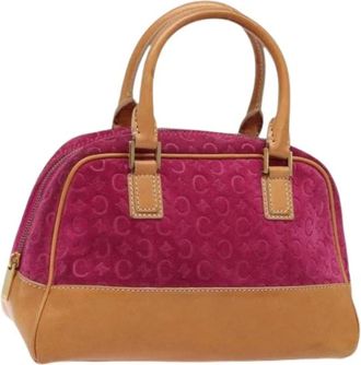 Celine Pre-owned Handbags, female, Pink, Size: ONE SIZE Pre-owned Suede handbags