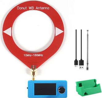 OEM Radio Port&aacute;til Si4732 10khz-180mhz Sw Mw Vhf Fm/am/lsb/usb, Pantalla De 1.9 Pulgadas, Radio + Soporte Con Amplificador