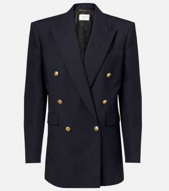 ジャケット Saint Laurent FW24 Black creme blazer (805576Y7I21 1000) Saint Laurent Womens Creme Blazer in Black | Size 40